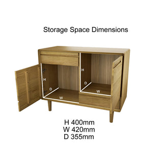 Scandic Small sideboard, Oak Wood