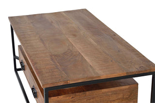 Industrial Style Mango Wood Coffee Table