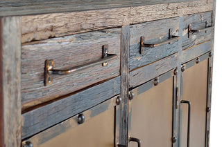 Sideboard Made of Recovered Railway Wood