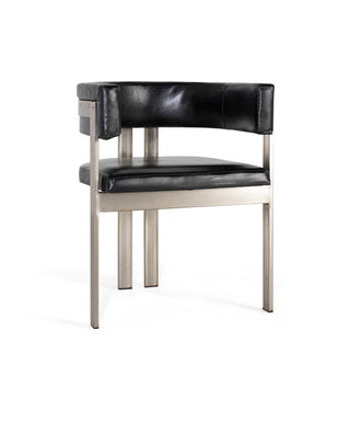 Quality Leather Armchair with Metal Structure