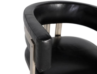 Quality Leather Armchair with Metal Structure