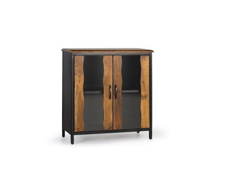 Industrial 2-Door Cabinet, Mango Wood