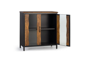 Industrial 2-Door Cabinet, Mango Wood