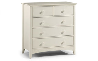 Cameo 3+2 Drawer Chest - Stone White