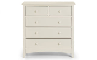 Cameo 3+2 Drawer Chest - Stone White