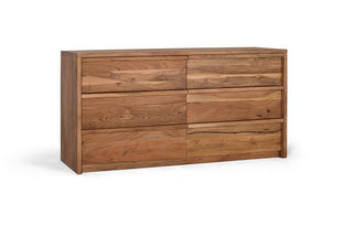 Sideboard with 6 Drawers, Solid Acacia Wood