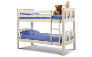 Barcelona Bunk Bed for Kids, Stone White