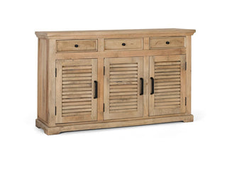 Sideboard with 3 Doors and 3 Drawers, Solid Mango Wood