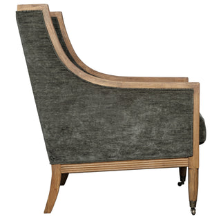 Albury Olive Armchair, Fabric and Wood