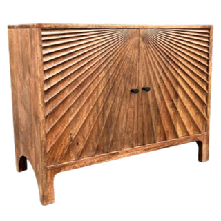 Bella Carved Wooden Sideboard, Mango Wood