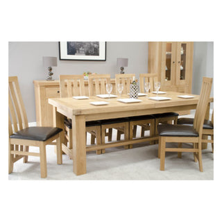 Twin Panel Grand extending Table, Oak Wood