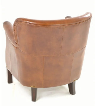 Vintage Brown Leather Club Chair