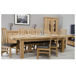 Twin Panel Grand extending Table, Oak Wood