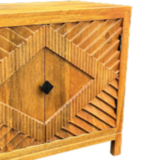 Ellie Carved Wooden Sideboard, Mango Wood