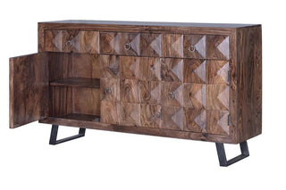 Rosewood 3 Doors 3 Drawers Sideboard