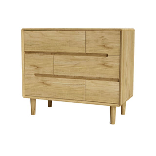 Scandic 6 Drawers Chest, Oak Wood