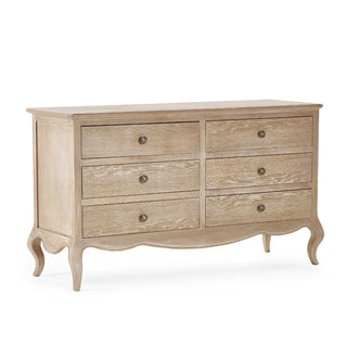 Camille Wooden 6 Drawer Wide Chest