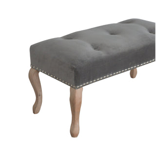 French Style Velvet Bench