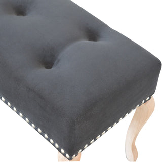 French Style Velvet Bench