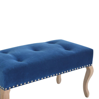 French Style Velvet Bench