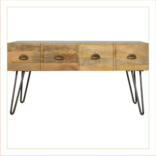 Industrial 2 Drawers Coffee Table