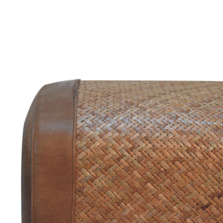 Seagrass Buffalo Square Stool