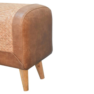 Seagrass Buffalo Square Stool