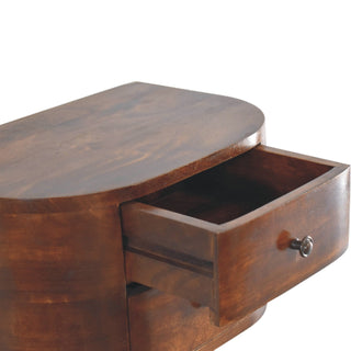 Luna Floating Bedside Table, Chestnut