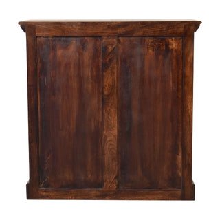 Wooden Cabinet with Glazed Doors