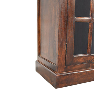 Wooden Cabinet with Glazed Doors