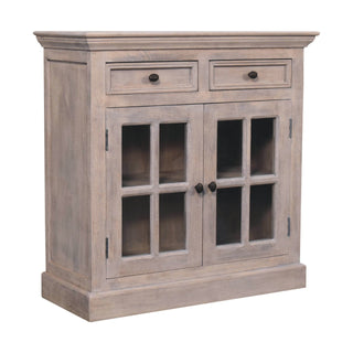 Wooden Cabinet with Glazed Doors