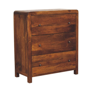 Aspen Chest 3 Drawer Chest, Chestnut