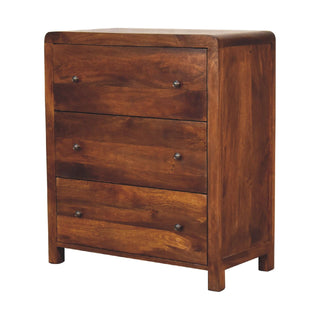 Aspen Chest 3 Drawer Chest, Chestnut