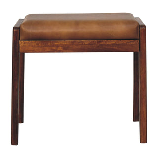 Wooden Buffalo Hallway Stool