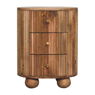 Dahiana Nordic 3 Drawers Bedside Table