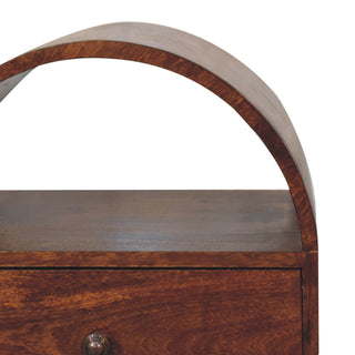 Chestnut Dome Bedside Table