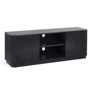 Louis TV Unit in Black, Ash Wood