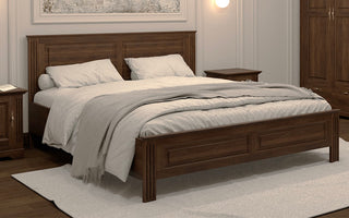 Elton Bedroom Set, Solid Teak Wood in Chestnut Finish