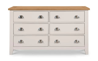 Richmond 6 Drawer Wide Chest, Elephant Grey