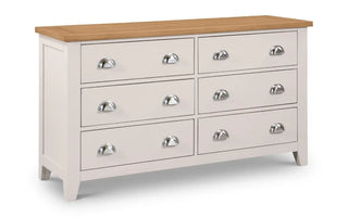 Richmond 6 Drawer Wide Chest, Elephant Grey