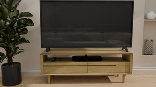 Scandic Medium TV Stand, Oak Wood