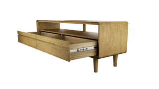 Scandic Medium TV Stand, Oak Wood