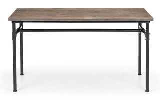 Carnegie Dining Table, Elm Wood and Steel