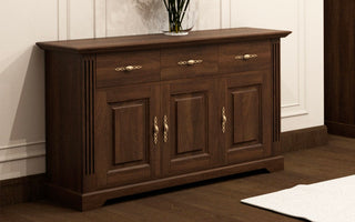 Elton Bedroom Set, Solid Teak Wood in Chestnut Finish