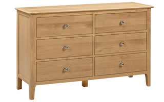 Cotswold 6 Drawer Wooden Chest