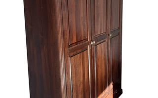 Elton Bedroom Set, Solid Teak Wood in Chestnut Finish