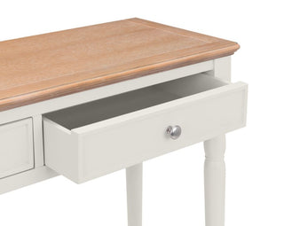 Provence 2 Drawer Console Table - Limed Oak/Grey