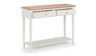 Provence 2 Drawer Console Table - Limed Oak/Grey