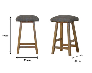 Mixed Tweed Bar Stool