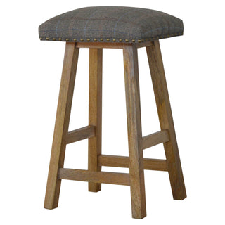 Mixed Tweed Bar Stool